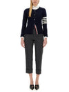 Cashmere Crew Neck Cardigan Navy - THOM BROWNE - BALAAN 3