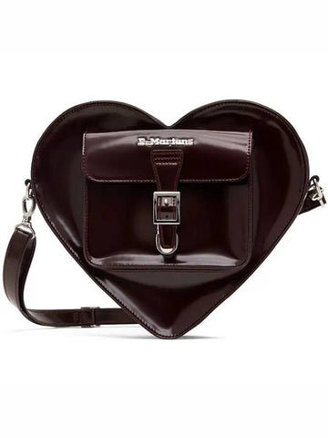 Heart motif burgundy polished leather backpack AD015601 - DR. MARTENS - BALAAN 1