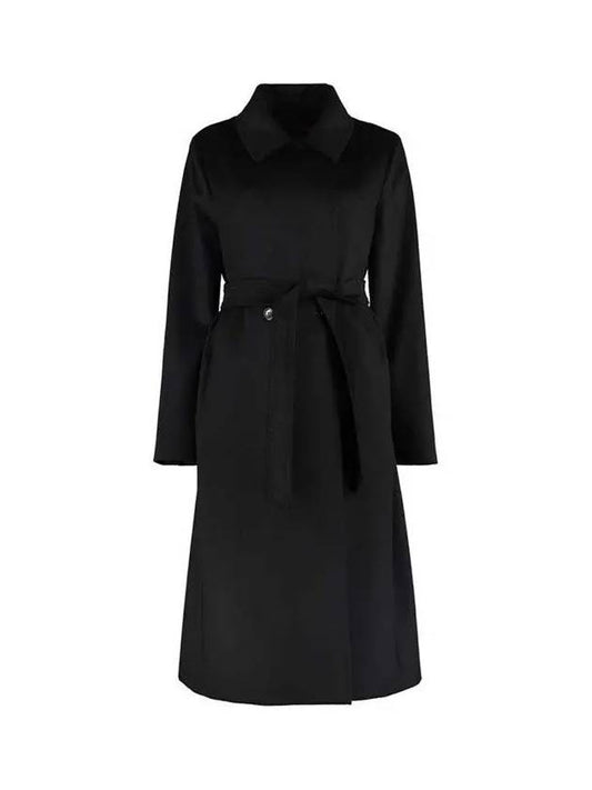 BCOLLAG Belted Wool Coat Black 60161229 013 - MAX MARA - BALAAN 2