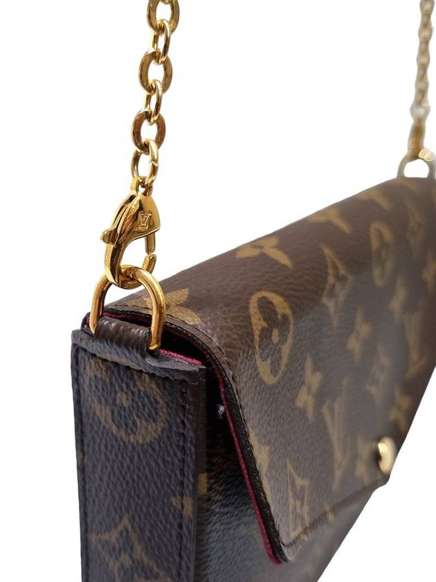 Women s M81896 Monogram Canvas Pochette Felicity Chain Crossbody Bag - LOUIS VUITTON - BALAAN 6