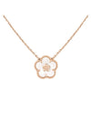 Lucky Spring Pendant Plum Blossom Necklace Rose Gold White - VANCLEEFARPELS - BALAAN 1