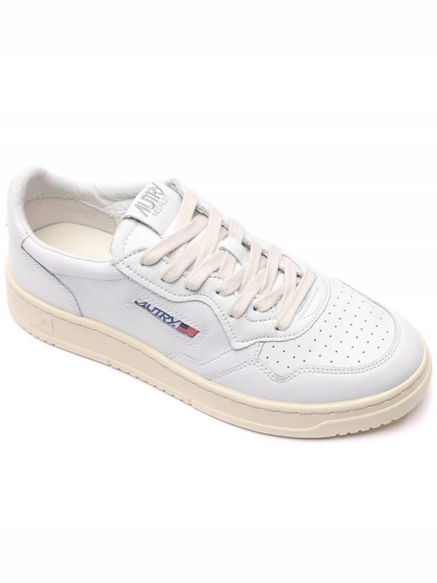 Medalist Leather Low Top Sneakers White - AUTRY - BALAAN 4