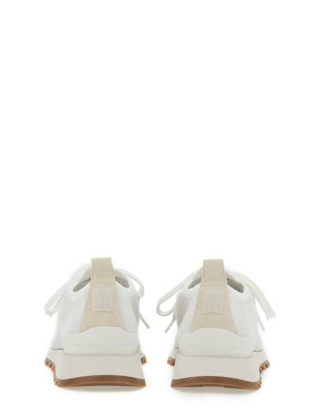 Women's Monilli Knit Low Top Sneakers White - BRUNELLO CUCINELLI - BALAAN 4