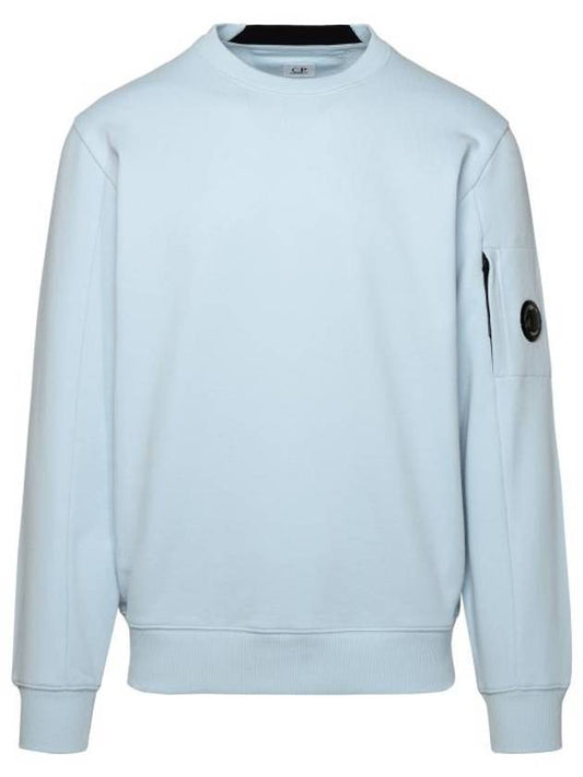 Diagonal Raised Fleece Sweatshirt Blue - CP COMPANY - BALAAN 1