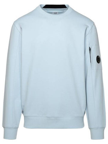 Diagonal Raised Fleece Sweatshirt Blue - CP COMPANY - BALAAN 1