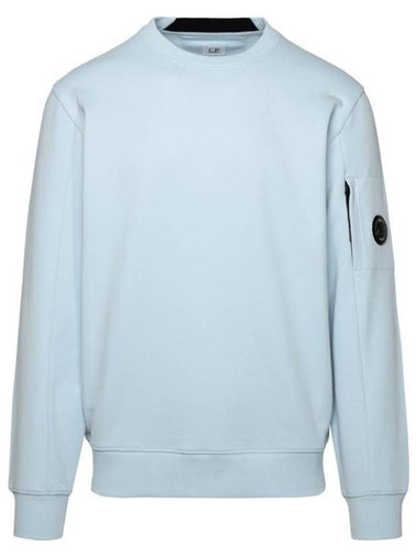 Diagonal Raised Fleece Sweatshirt Blue - CP COMPANY - BALAAN 1