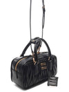 Arcadie Matelasse Nappa Leather Tote Bag Black - MIU MIU - BALAAN 4