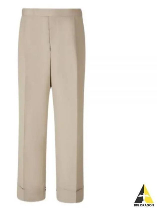 Typewriter Fit 5 Slacks Beige - THOM BROWNE - BALAAN 2