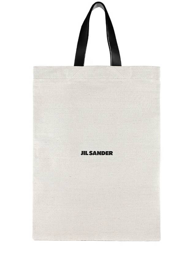 Logo Tote Bag Beige - JIL SANDER - BALAAN.