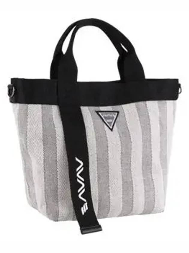 Golf Tennis Stripe Medium Tote Bag Pouch Black - AVAVE - BALAAN 3