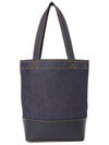 Logo Denim Axel Small Tote Bag Navy - A.P.C. - BALAAN 5