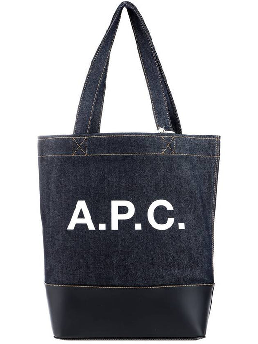 Logo Denim Axelle Tote Bag Navy - A.P.C. - BALAAN 2