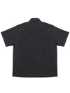 Fake Denim Short Sleeve Shirt Black - ARCANE FUNK - BALAAN 3