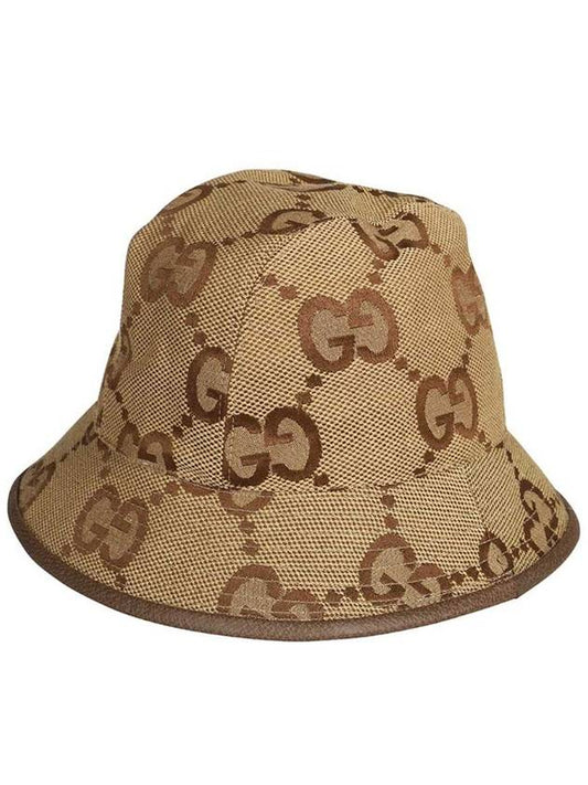 Jumbo GG Canvas Bucket Hat Brown - GUCCI - BALAAN 2