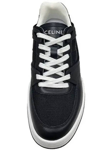 Trainer low lace up sneakers black white men s shoes 270686 - CELINE - BALAAN 1