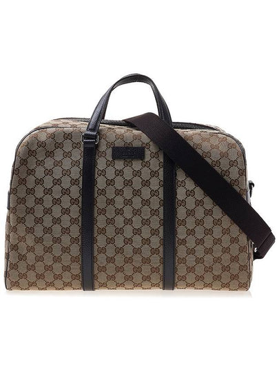 GG Supreme Canvas Boston Tote Bag Beige Ebony - GUCCI - BALAAN 2