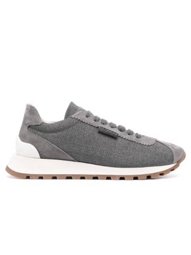 Runner low top sneakers gray - BRUNELLO CUCINELLI - BALAAN 4