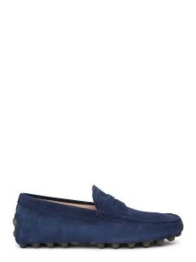 Gommino Bubble Suede Driving Shoes Navy - TOD'S - BALAAN 2