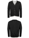 Stitched V-Neck Lining Cardigan Black - MAISON MARGIELA - BALAAN 5