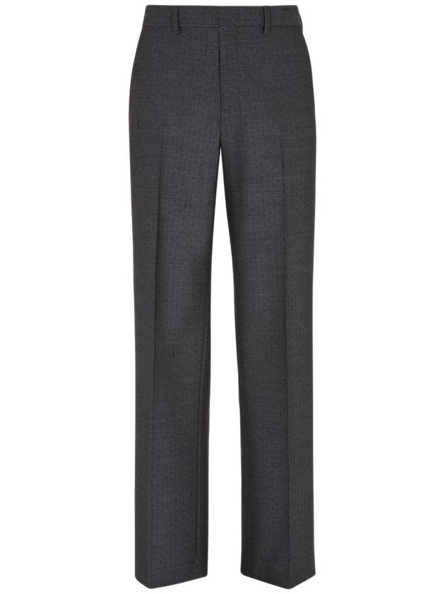 Fendi Trousers Grey - FENDI - BALAAN 1