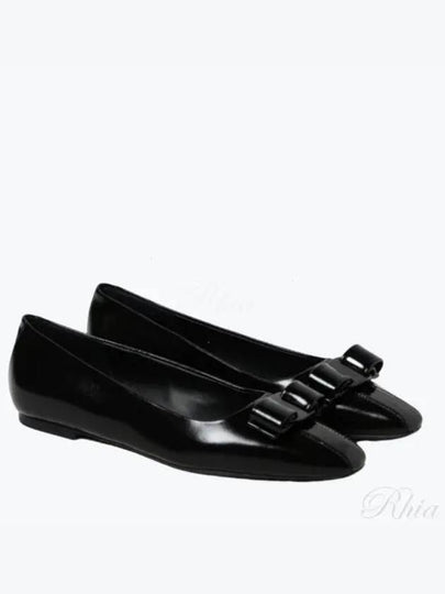 Vara Bow Ballet Flats Black - SALVATORE FERRAGAMO - BALAAN 2