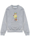 Dressed Fox Print Sweatshirt Light Grey Melange - MAISON KITSUNE - BALAAN 2