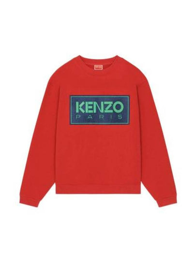 Box Logo Sweatshirt Red - KENZO - BALAAN 2