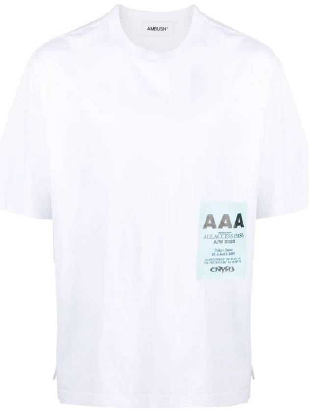 Pass Print Oversized T-Shirt BMAA085F23JER0010101 - AMBUSH - BALAAN 1