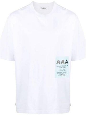 Pass Print Oversized T-Shirt BMAA085F23JER0010101 - AMBUSH - BALAAN 1