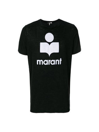 Karman Logo Short Sleeve T-Shirt Black - ISABEL MARANT - BALAAN 1