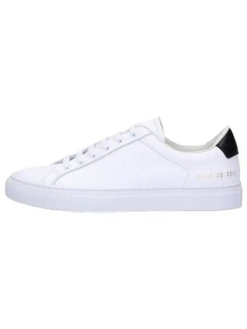 Retro Low Sneakers White Black - COMMON PROJECTS - BALAAN 1