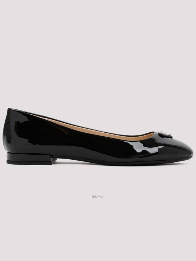 Patent Leather Ballerina Black - PRADA - BALAAN 3