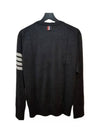 4 Bar Armband Classic Merino Wool Knit Top Dark Grey - THOM BROWNE - BALAAN 5