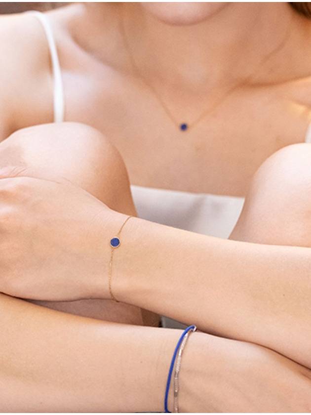 Mini round lapis lazuli bracelet gold - BE/GINS - BALAAN 4