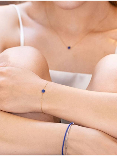 Mini round lapis lazuli bracelet gold - BE/GINS - BALAAN 2