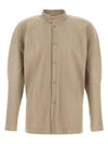 Homme Pliss Issey Miyake Cardigan HP48JJ111 43 GRAIN BEIGE - ISSEY MIYAKE - BALAAN 2