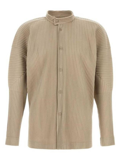 Homme Pliss Issey Miyake Cardigan HP48JJ111 43 GRAIN BEIGE - ISSEY MIYAKE - BALAAN 2