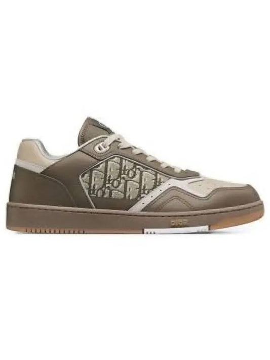 B27 Smooth Calfskin Low Top Sneakers Khaki Beige - DIOR - BALAAN 2