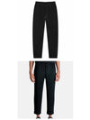 Pleated Tapered Straight Pants Black - ISSEY MIYAKE - BALAAN 5