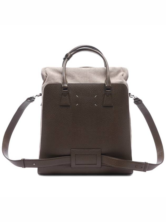 5AC Daily Vertical Leather Backpack Beige - MAISON MARGIELA - BALAAN 5