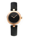 Women's Diamantissima Leather Watch Black - GUCCI - BALAAN 3