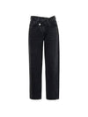 Criss Cross Upsized Jeans Black - AGOLDE - BALAAN.