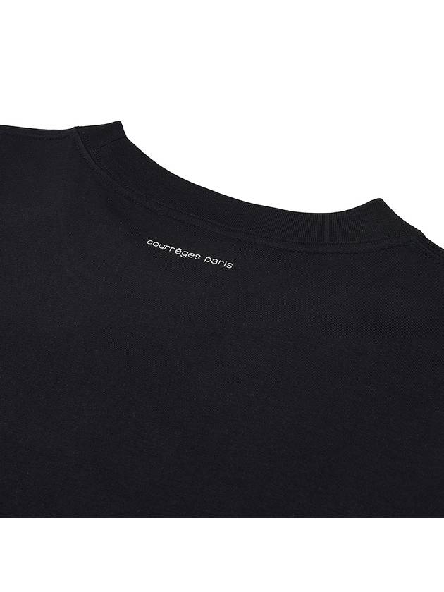 AC straight print short sleeve t-shirt black - COURREGES - BALAAN 9