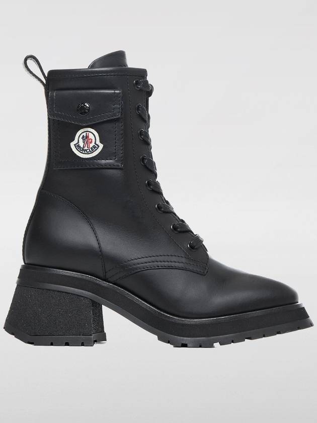 Gigi leather lace up walker boots black - MONCLER - BALAAN 2