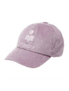 Tyron Logo Corduroy Ball Cap Lilac - ISABEL MARANT - BALAAN 1