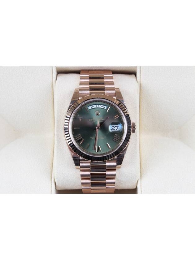 Day Date Olive Green Gold Box 23 Years - ROLEX - BALAAN 3