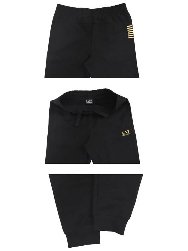 EA7 Logo Cotton Sportswear Set Black - EMPORIO ARMANI - BALAAN 9