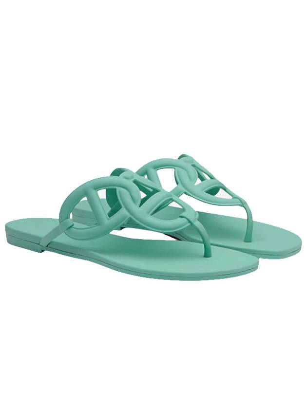 Women's Ezeri Sandals Jelly Shoes Mint - HERMES - BALAAN 9