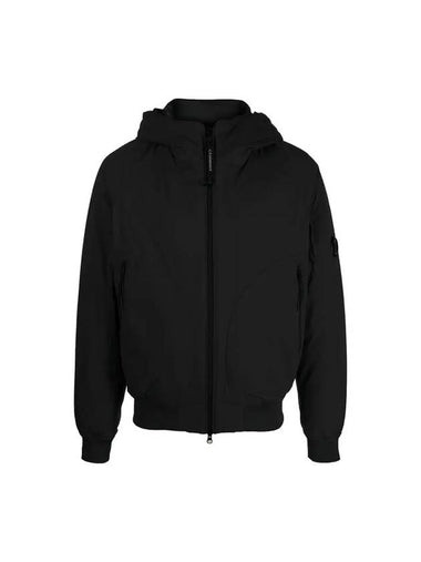 Protech Lens Wappen Hooded Jacket Black - CP COMPANY - BALAAN 1