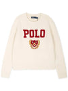 Logo Knit Top Cream - POLO RALPH LAUREN - BALAAN 4